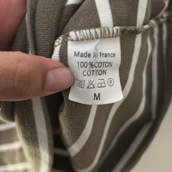 Le Phare de la Baleine Made in France 🇫🇷 Brown and Cream Striped Dress - Picture 4 of 4